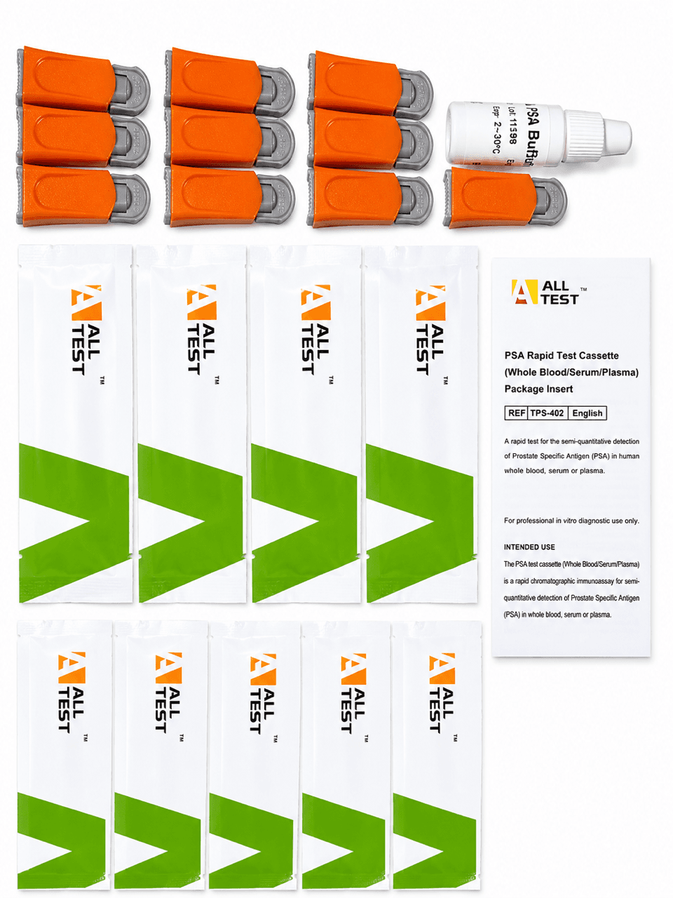 10 x Medical Professional PSA Prostate Cancer Test — PSA test kit, tested from a finger-prick blood sample