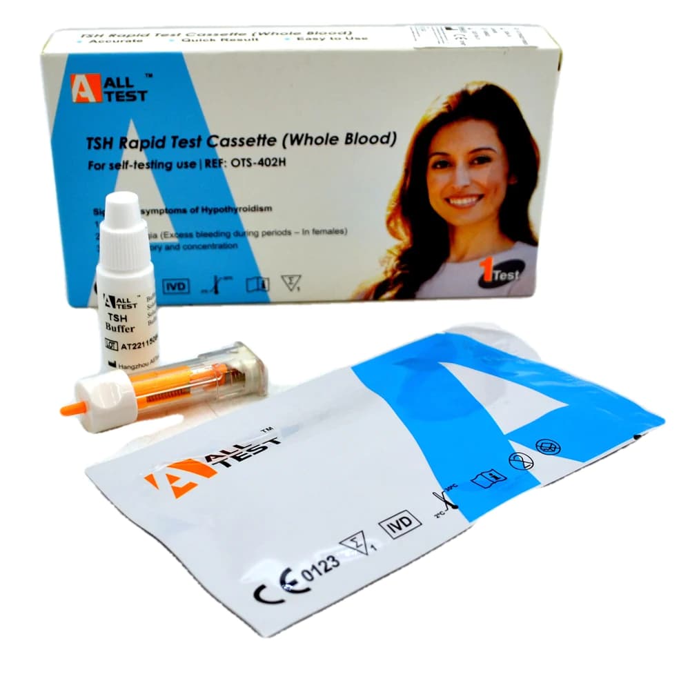 Thyroid Test Home TSH (Underactive) Testing Kit — thyroid test kit, tested from a finger-prick blood sample